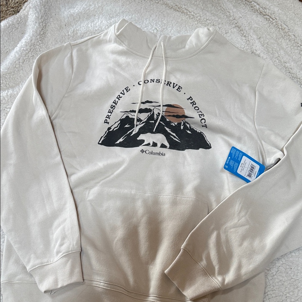 Columbia Men's Beige Mountain Hoodie - Picture 2 of 3